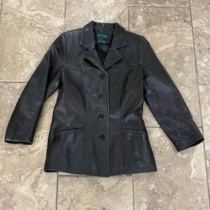 Danier Women’s Soft Leather Black jacket Sz 6-8‎